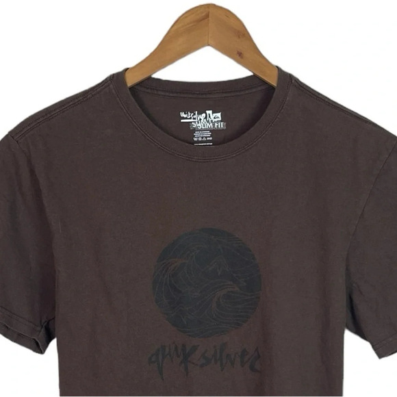 TS67 Mens QuickSilver Slim Fit Surfer Graphic T Shirt M - Picture 3 of 4